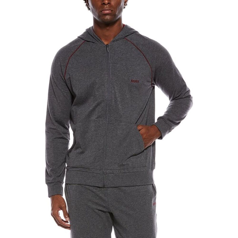Hugo Boss Mens  Hooded Jacket, Grey